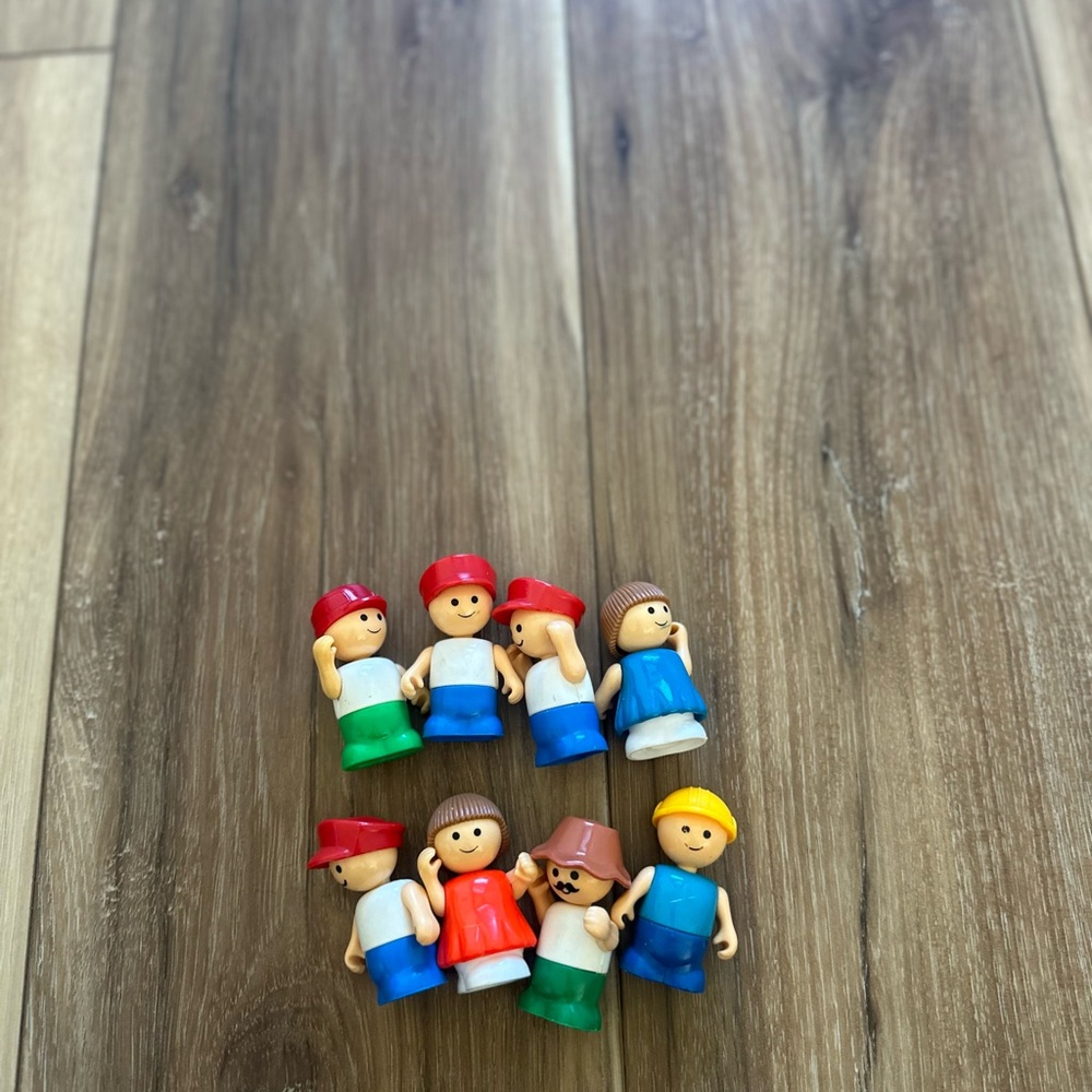 Vintage fisher price Colorful Kids Toy Figures set